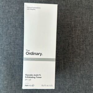 New in Box The-Ordinary Glycolic Acid 7% Exfoliating Toning Solution(240ml/8oz)